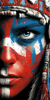 Painting by Numbers Woman Native American Tradition