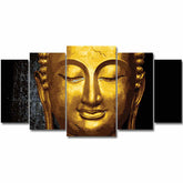 Painting by Numbers Buddha Tradition Gold Statue5-Panel