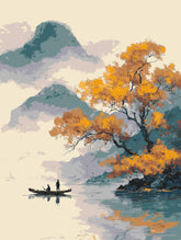 Painting by Numbers China Blue Lake