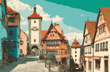 Painting by Numbers Old Town Germany Rothenburg