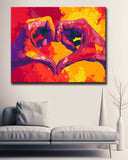 Painting by Numbers Modern Art Hands