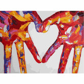 Painting by Numbers Modern Art Hands