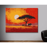 Painting by Numbers Africa Tree