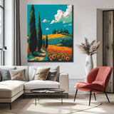 Paint by Number Sunflower Plantations