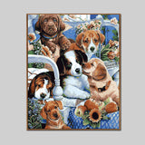 Paint by Numbers Dog Puppies