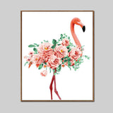 Painting by Numbers Roses Flamingo