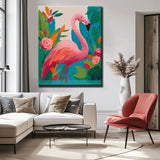 Painting by Numbers Roses Flamingo