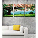 Paint by numbers triptych big tree