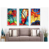 Paint by Numbers Triptych