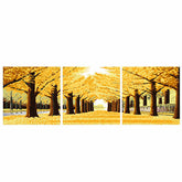 Painting by Numbers Autumn Alley Triptych
