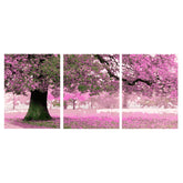 Painting by Numbers Cherry Blossom Tree Triptych