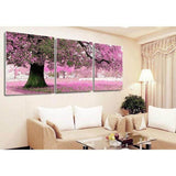 Painting by Numbers Cherry Blossom Tree Triptych