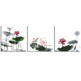 Paint by Numbers for Adults Triptych Water Lilies
