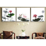 Paint by Numbers for Adults Triptych Water Lilies