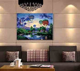 Paint by Numbers for Adults Hot Air Balloons in The Sky