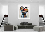 Painting by Numbers for Adults Animals Cartoon Frog with Glasses