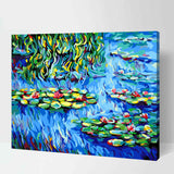 Painting by Numbers for Adults Water Lilies Abstract