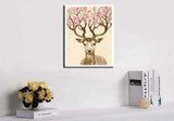 Paint by Numbers for Adults Animals Flowers Moose Orchids