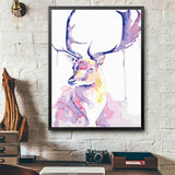 Painting by Numbers Sad Moose