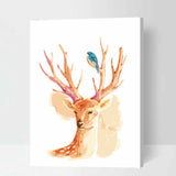 Painting by Numbers for Adults Animals Deer and Birds
