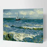 Painting by Numbers for Adults Sailboat in The Sea