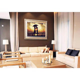 Painting by Numbers Couple by The Sea Under Umbrella of People