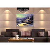 Painting by Numbers for Adults Mountain Church in The Snow