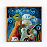 Painting by Numbers Birds Abstract