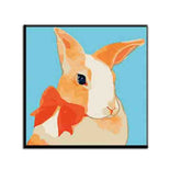 Paint by Numbers for Adults Animals Rabbit with Bow