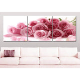 Paint by Numbers for Adults Roses Pink Triptych