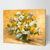 Painting by Numbers Pictures Colorful Bouquet of Flowers