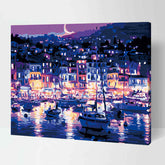 Painting by Numbers Boats At Night