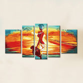 Painting by Numbers Are 5-Panel