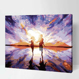 Painting by Numbers for Adults Lovers Embraced