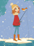 Painting by Numbers Christmas Fishing Winter Days