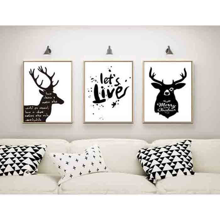 Painting by numbers "Merry Christmas" deer