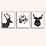 Painting by numbers "Merry Christmas" deer