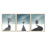 Paint by Numbers Triptych Trees
