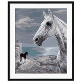 Painting by Numbers Horses Mold Waiting