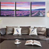 Painting by Numbers Lavender Field Mnz-SS-040-3-Panel