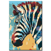 Painting by Numbers Zebra Animal