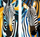 Paint by Numbers Zebra Animal