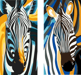 Paint by Numbers Zebra Animal