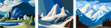 Painting by Numbers Landscape Glacier Mountain Landscape