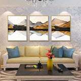 Painting by Numbers Triptych Reflection