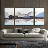 Painting by Numbers Triptych Reflection