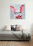 Painting by Numbers Animals Rabbit Pink