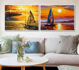 Painting by Numbers Lake Sailboat