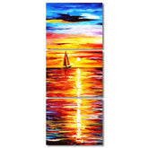 Painting by Numbers Sunrise Sea- 3-Panel (Triptych)