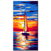 Painting by Numbers Sailing At Sunrise